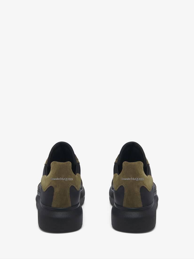 Men's Oversized Retro Sneaker in Blackkhaki