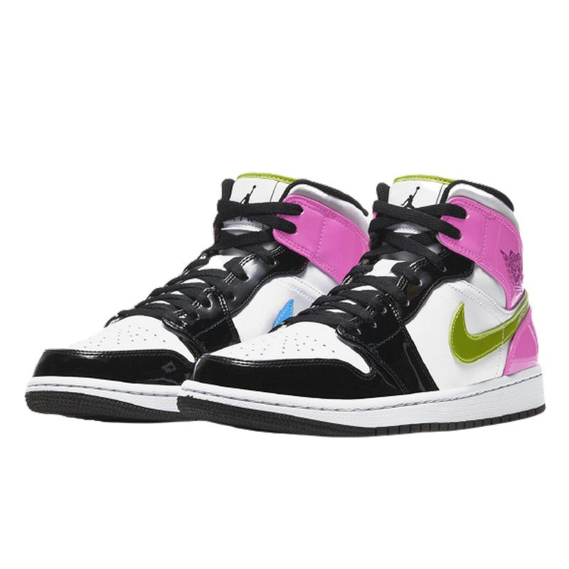 Nike Air Jordan 1 Mid "White Black Cyber Pink"