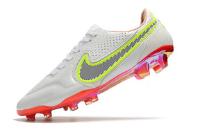 Chuteira Nike Tiempo 9 Elite Campo FG - Branco/Vermelho