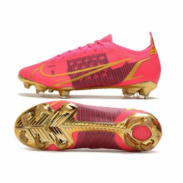 Chuteira Nike Mercurial Vapor 14 Elite Campo FG - Rosa/Dourado