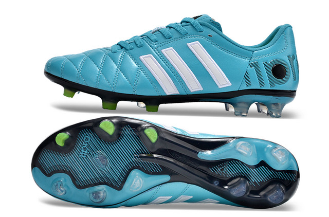 Chuteira Adidas Adipure 11Pro Campo FG - Azul/Branco