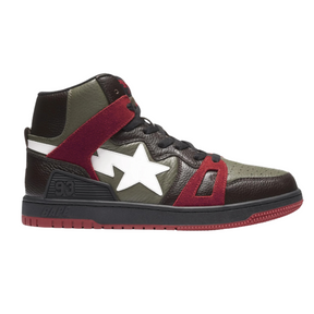 A Bathing Ape Bape Sta "93 Hi Khaki Green"