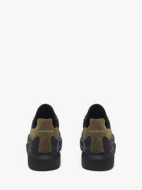 Men's Oversized Retro Sneaker in Blackkhaki